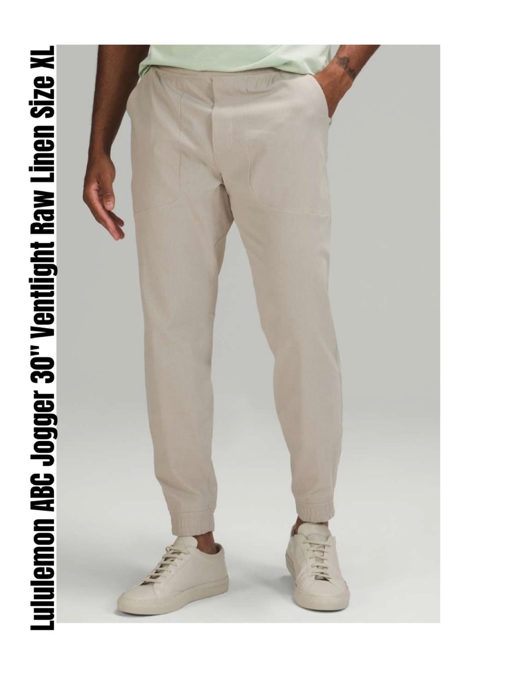 Lululemon ABC Jogger 30" Ventlight Raw Linen Size XL